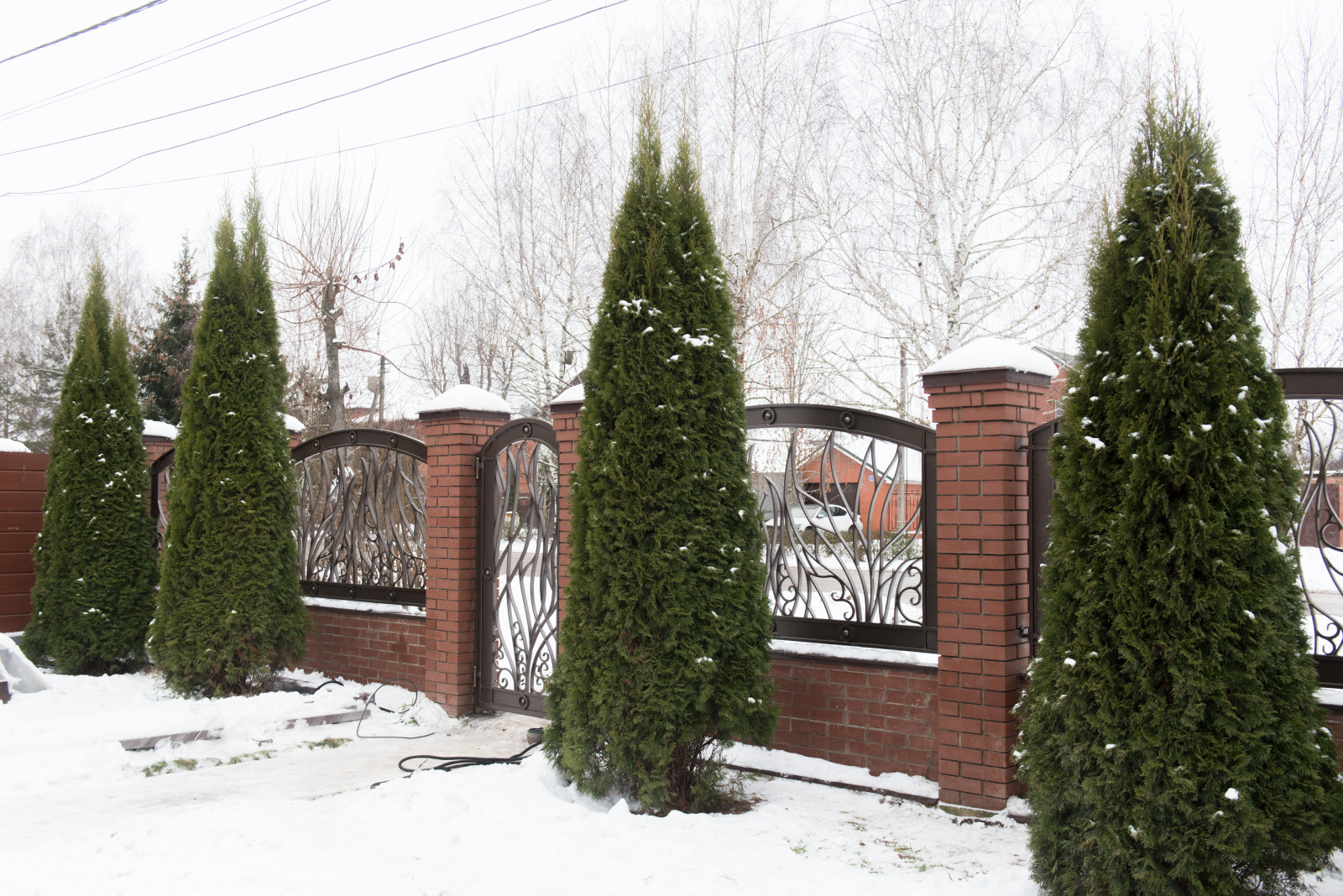 Декоративные ворота и ограждения по эскизу заказчика