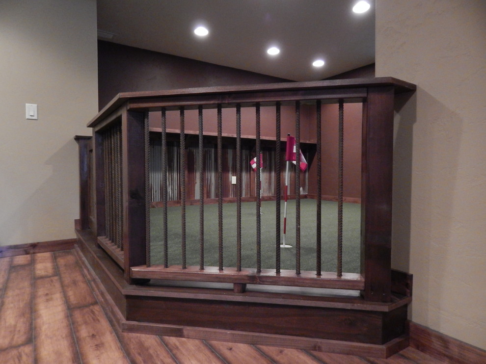 Basement - rustic basement idea