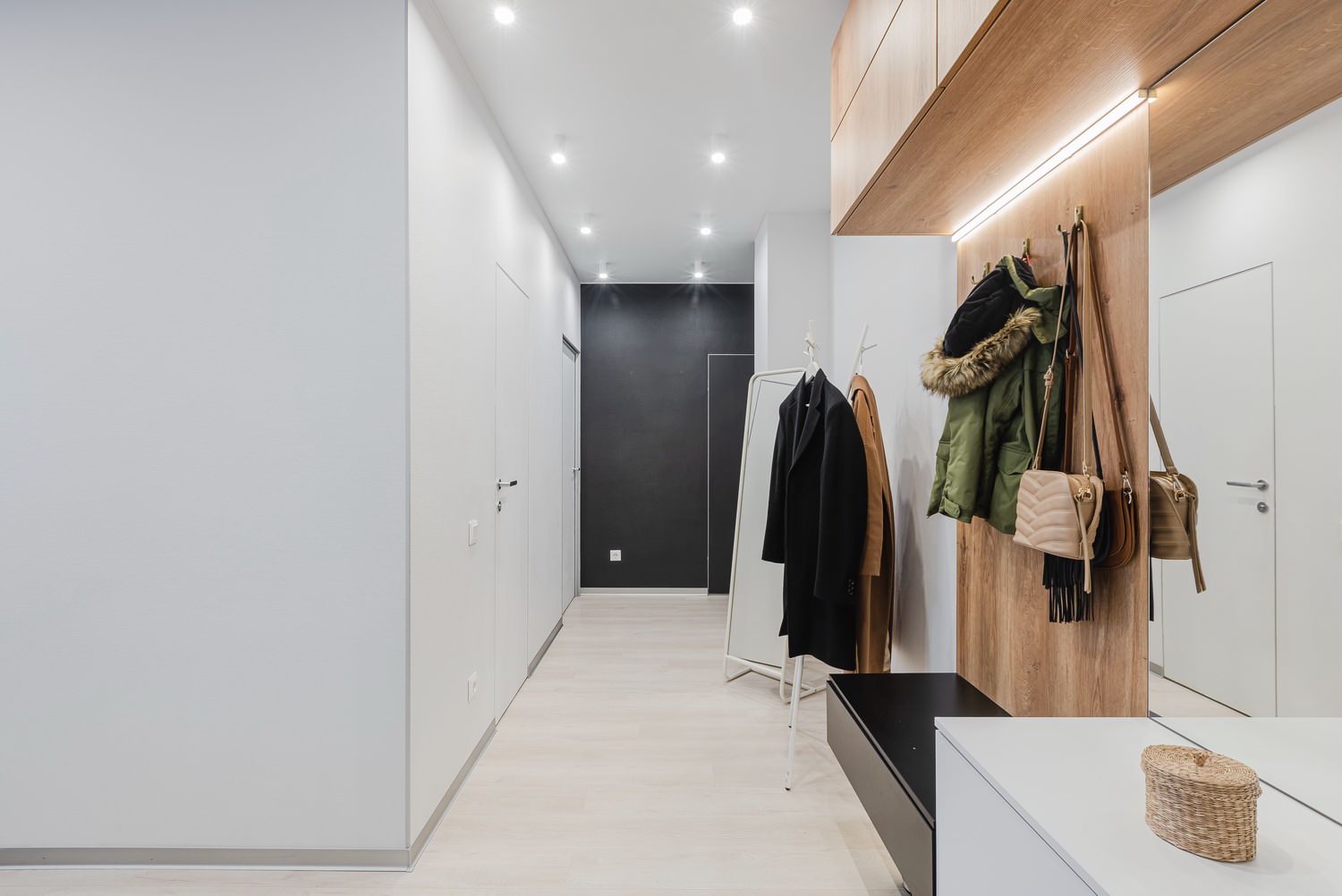 Bright hallway in a modern style