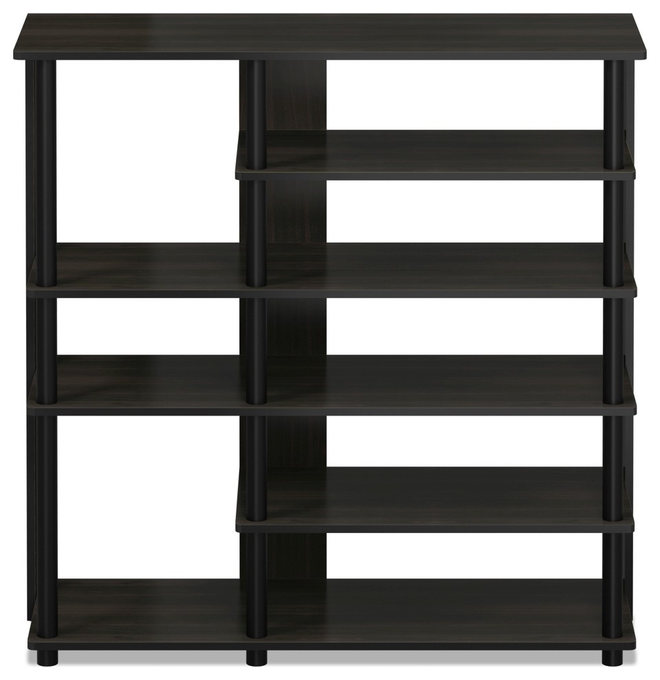 Furinno Turn N Tube Multi Storage Shoe Rack Black Transitional Shoe Storage By Furinno