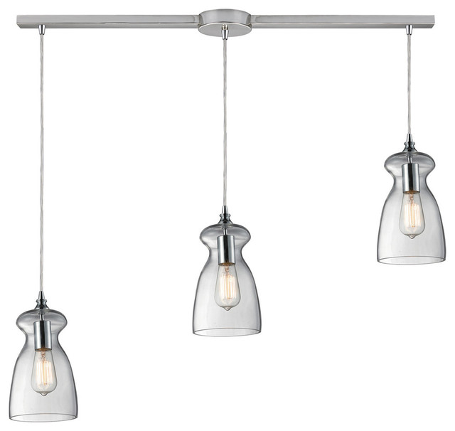 Elk Lighting Menlow Park Multi Pendant Contemporary Elk Lighting Menlow Park 3 Light Multi Pendant Linear Canopy