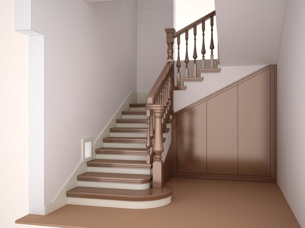 Облицовка лестницы Жаворонки