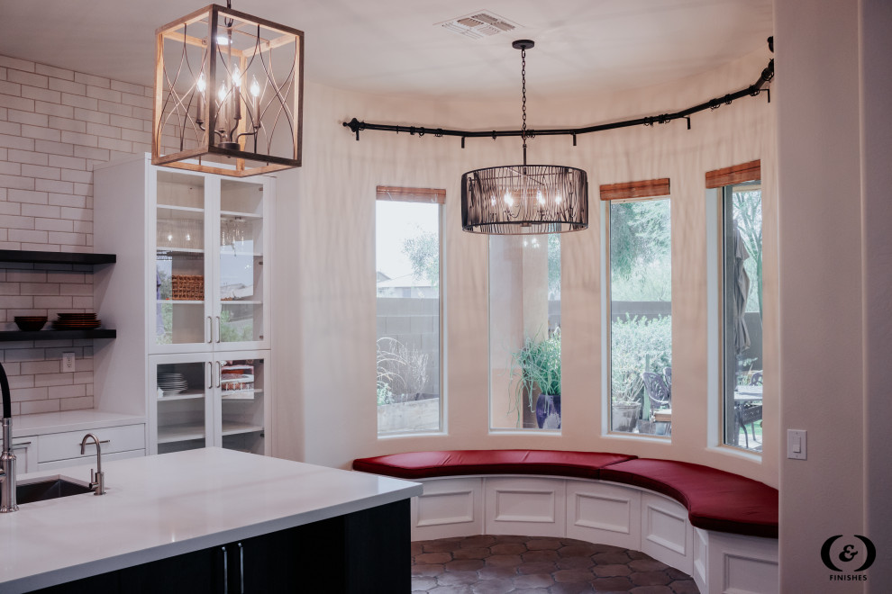 Inspiration for a transitional home design remodel in Phoenix