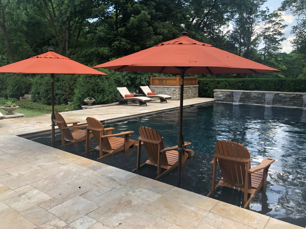 Example of a transitional pool design in New York