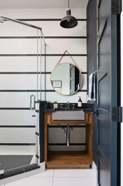 Modern on the North End transitional-bathroom
