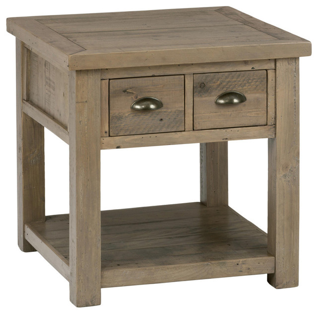 2 Drawer End Table Farmhouse Side Tables And By 2 Drawer End Table