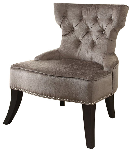 Avenue Six Colton Tufted Chair In Brilliance Otter