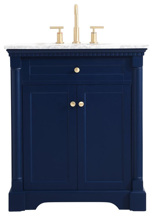 Elegant VF53030BL 30"Single Bathroom Vanity, Blue
