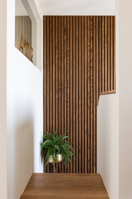 Mid-Century Modern Beach House retro-hallway-and-landing