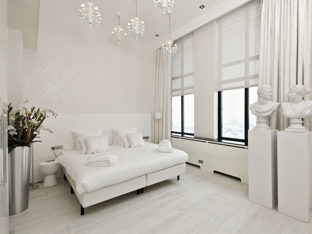 White Hardwood Floors - Modern - Bedroom - San Diego - by ...