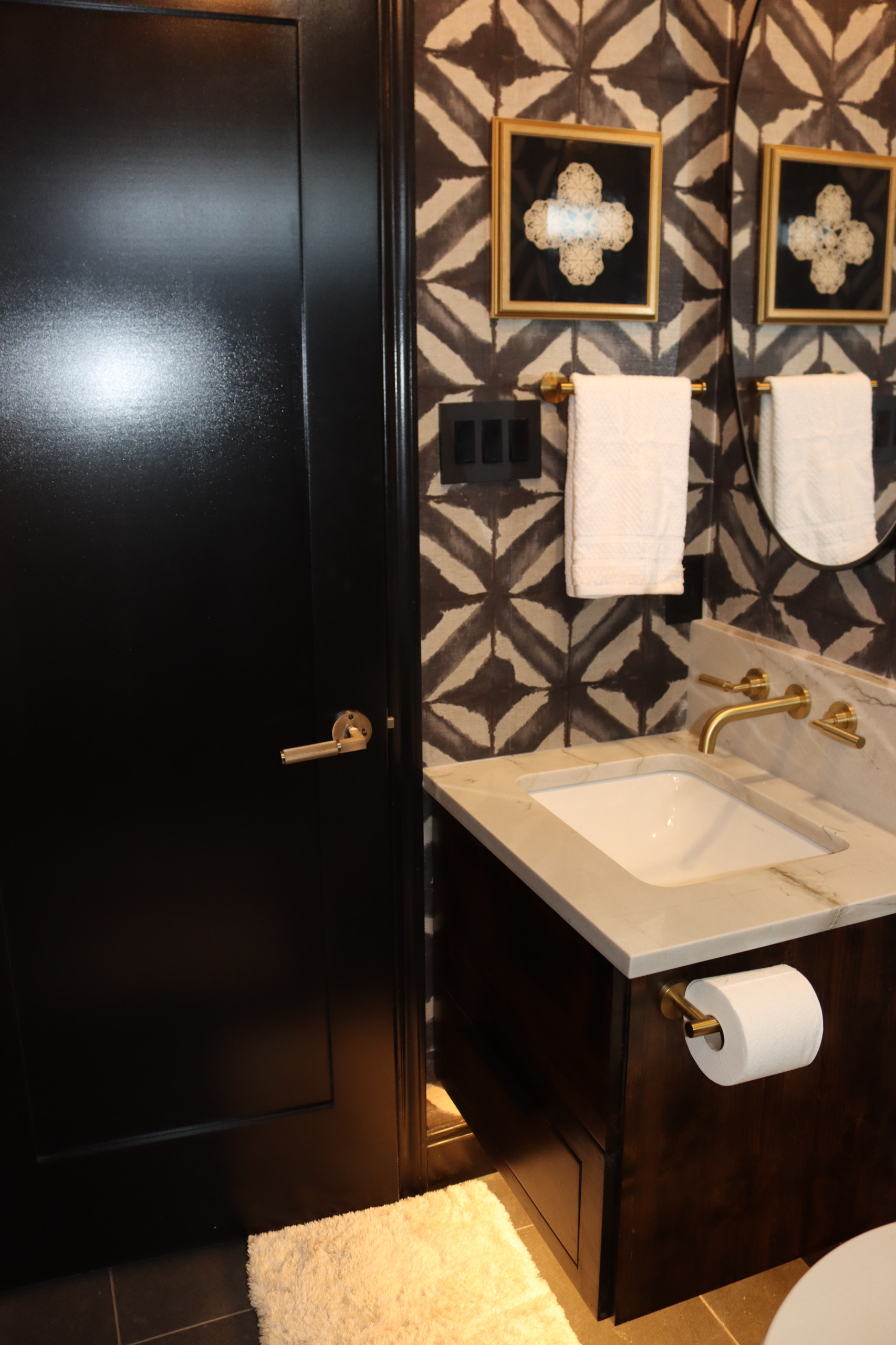 Midnight Mosaic Powder Room