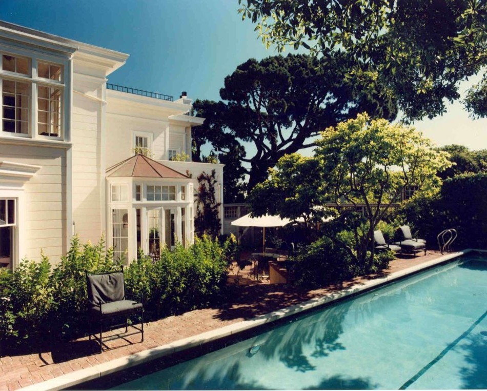Design ideas for a country pool in San Francisco.