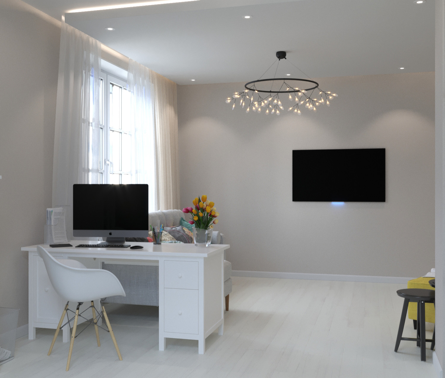 Дизайн проект в ЖК Галактика 66,1 кв.м.