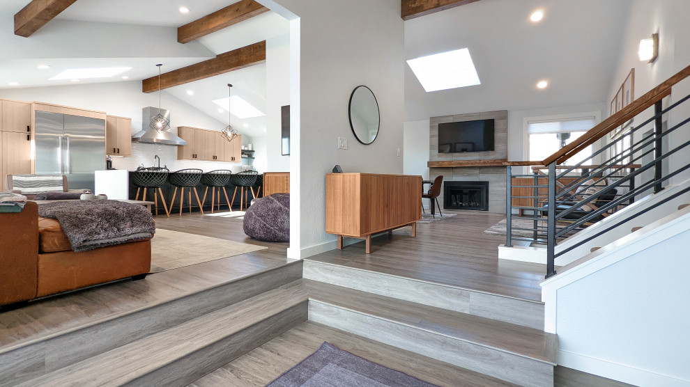 Inspiration for a transitional entryway remodel in Seattle