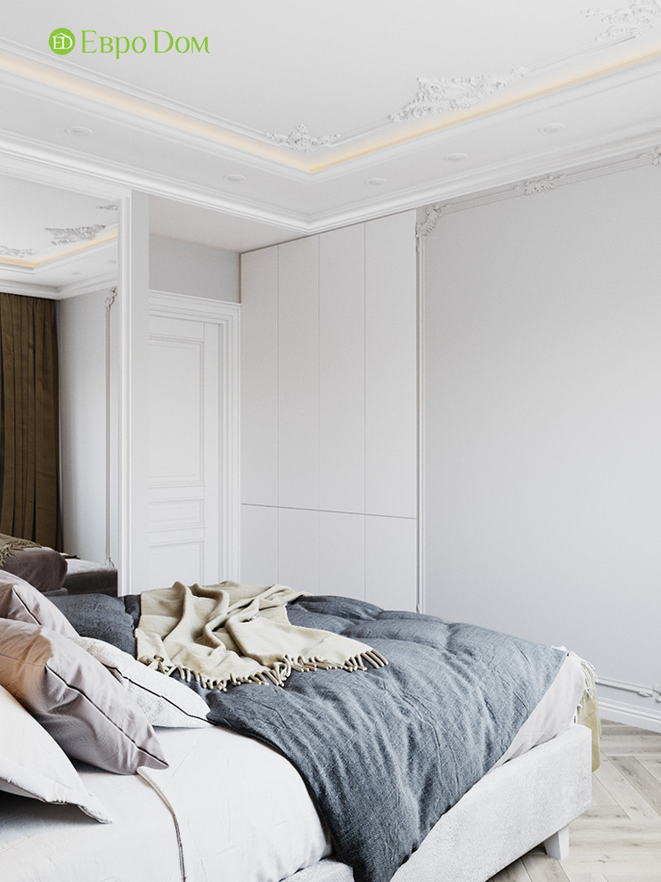 Дизайн четырехкомнатной квартиры 110 кв. м в стиле неоклассика. Фото проекта