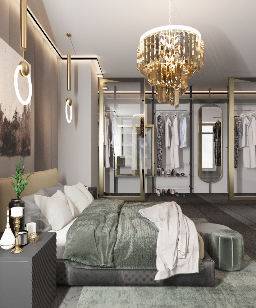 Интерьер загородный дома с домашним кинотеатром