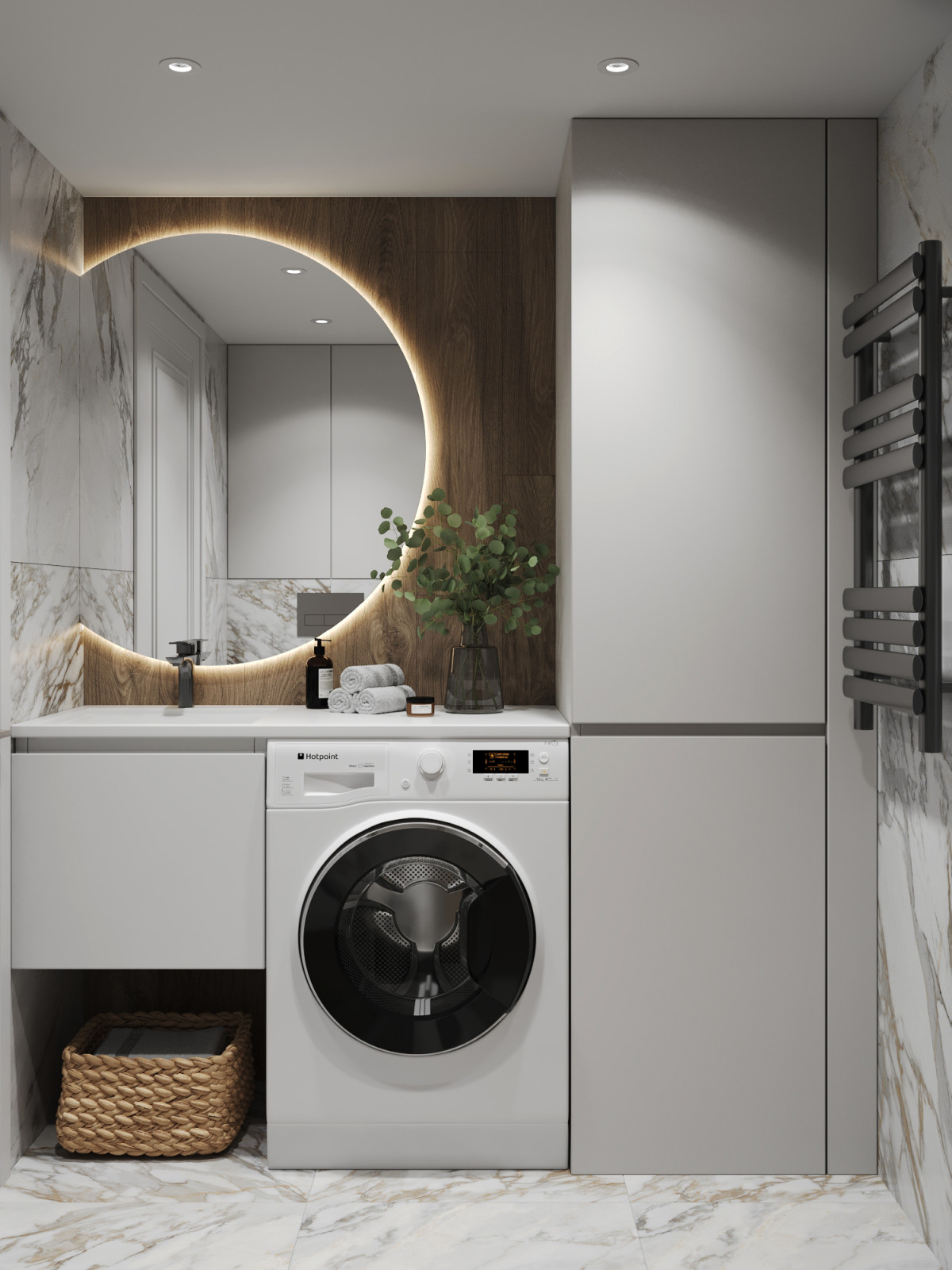 Дизайн интерьера студии с антресольным этажом