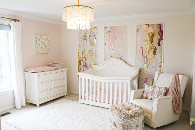 Pink nursery cheap wall art