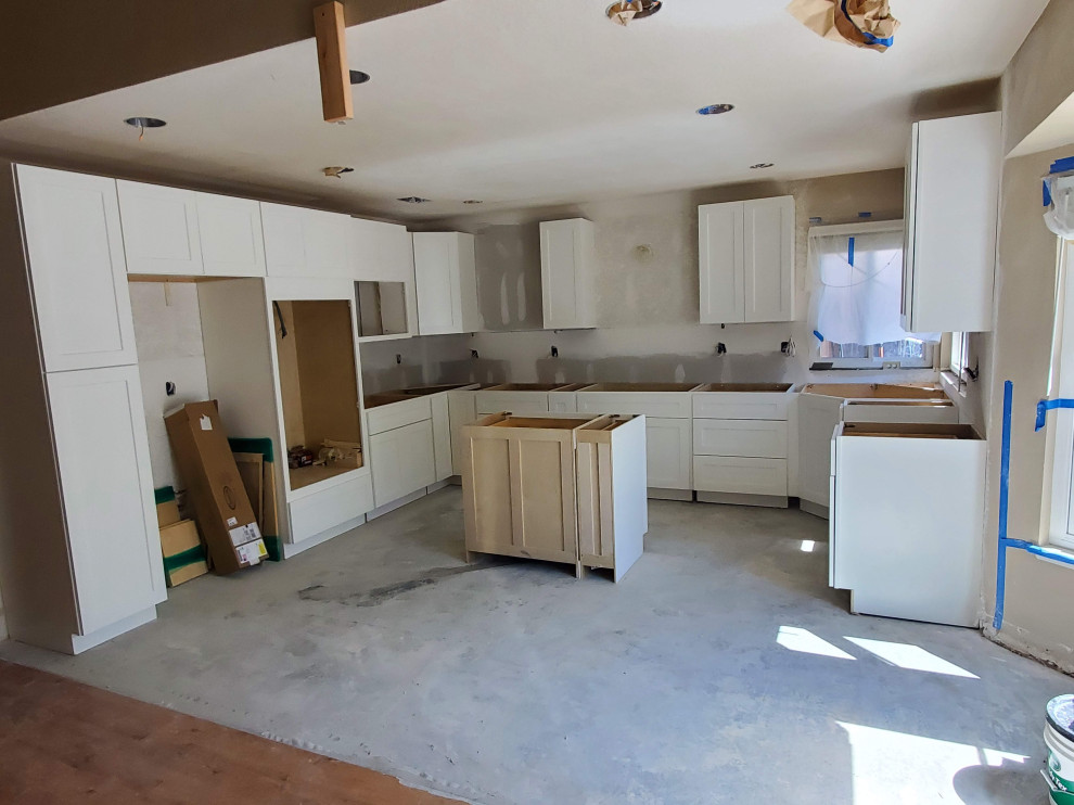 White Modern Kitchen Install
