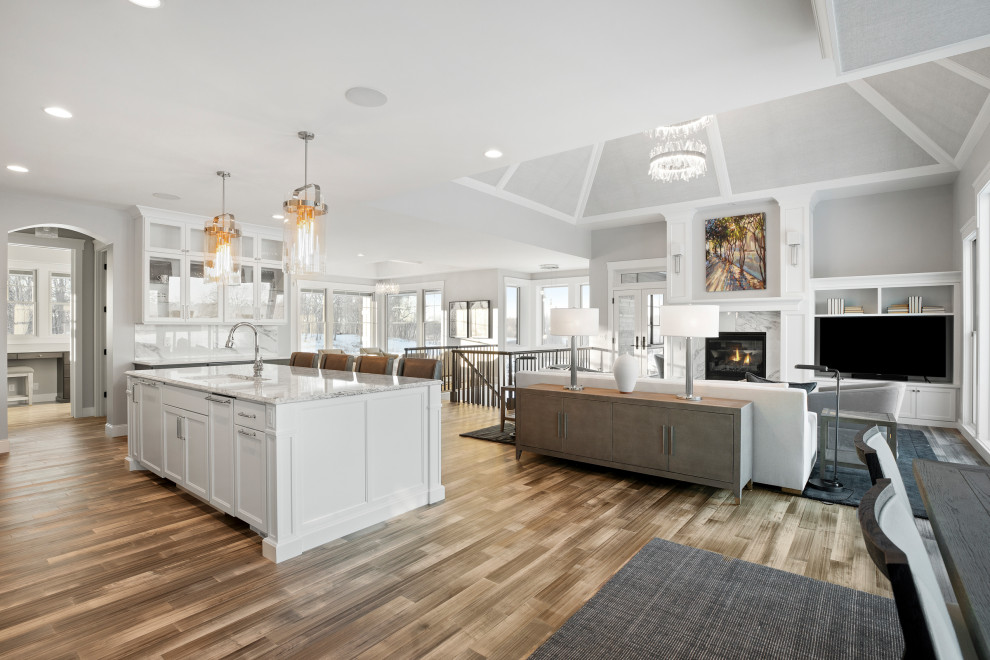Inspiration for a transitional kitchen remodel in Minneapolis