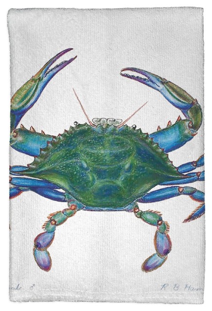 Home Cookware Dining Bar Supplies Kay Dee Sea Splash Blue Crab Embroidered Kitchen Tea Towel Home Furniture Diy Hotelgranquitumbe Com