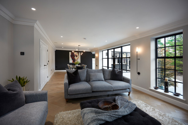 Kuhlmann Handleless Monochrome contemporary-vardagsrum