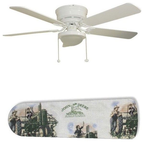 Old Fashion John Deere 52 Ceiling Fan With Lamp Farmhouse Old Fashion John Deere 52 Ceiling Fan With Lamp
