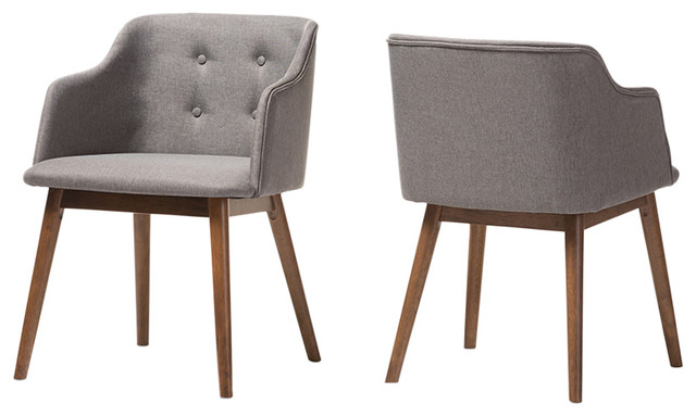 Harrison Mid-Century Modern Tufted Accent Chair, Set of 2