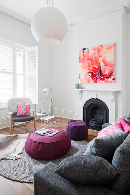 Bridport Terrace contemporary-vardagsrum
