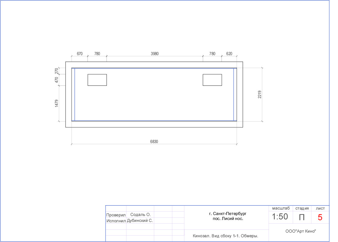 Кинозал в Лисьем Носу