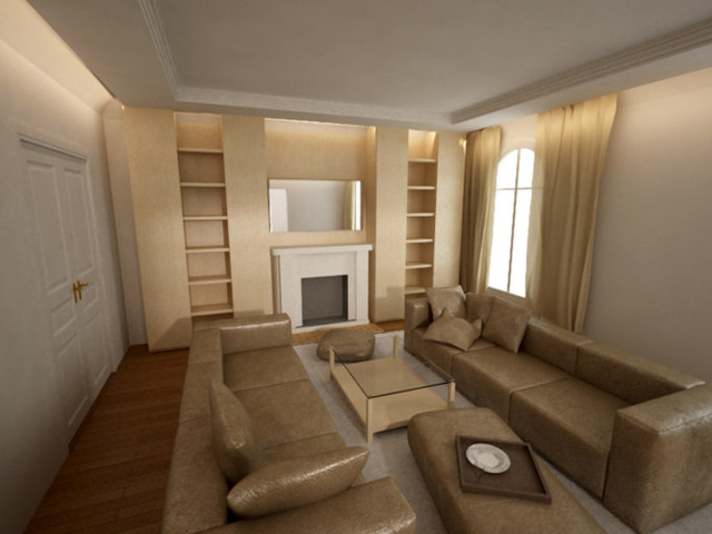 R&eacute;alisation d'un appartement de 228m2 contemporary-living-room