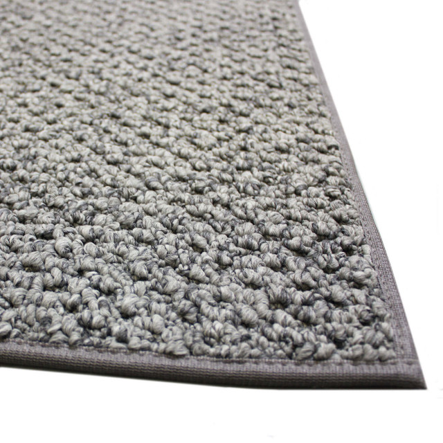 Dream Land Wool Inspired Berber Indoor Area Rug, Silk Aluminum, 2.5x12