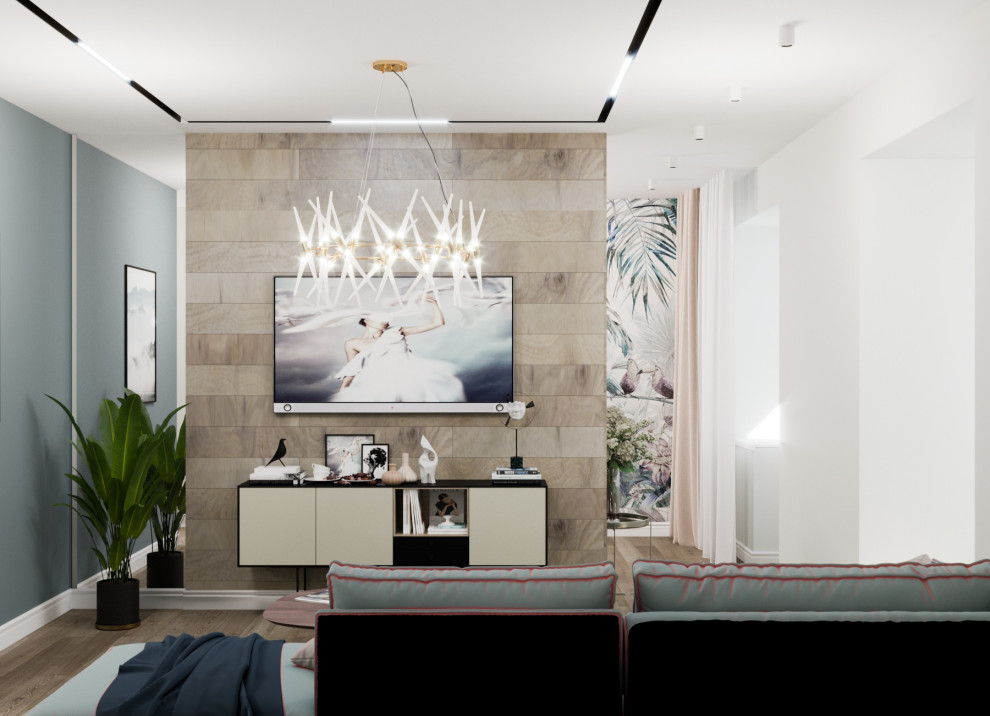 интерьер 2-комнатной квартиры для молодой семьи. ЖК Панорама