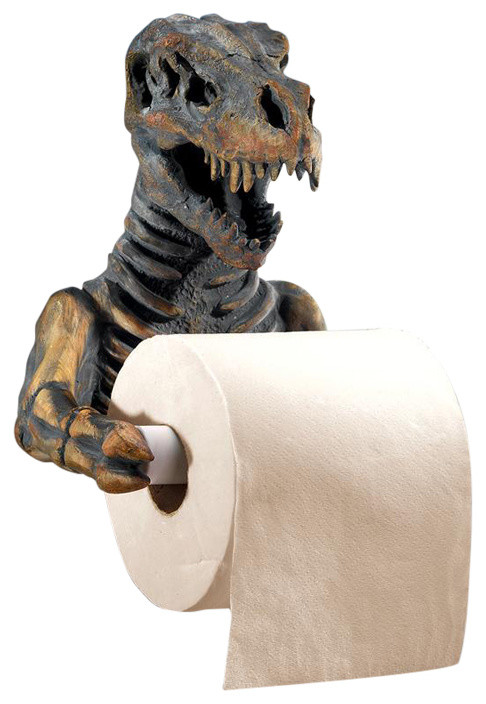 T. Rex Dinosaur Skeleton Bathroom Toilet Paper Holder