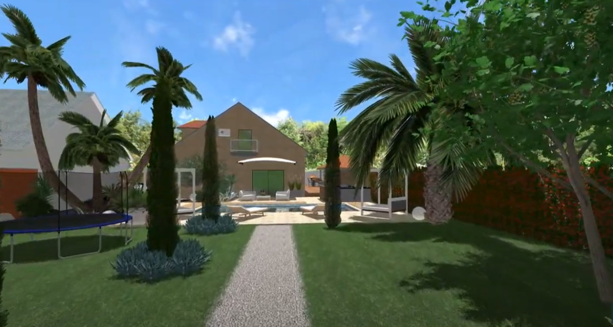 Jardin familial moderne