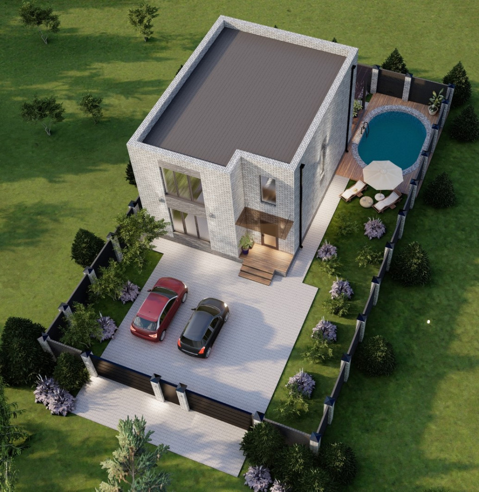 Проект двухэтажного дома 160 квм