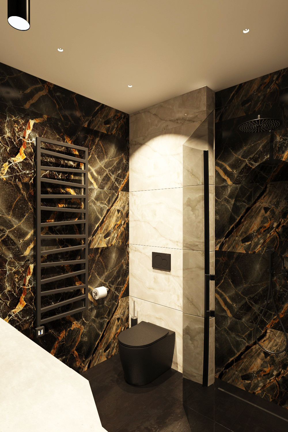 Дизайн интерьера двух комнатной квартиры. Ванная. Краснодарский край