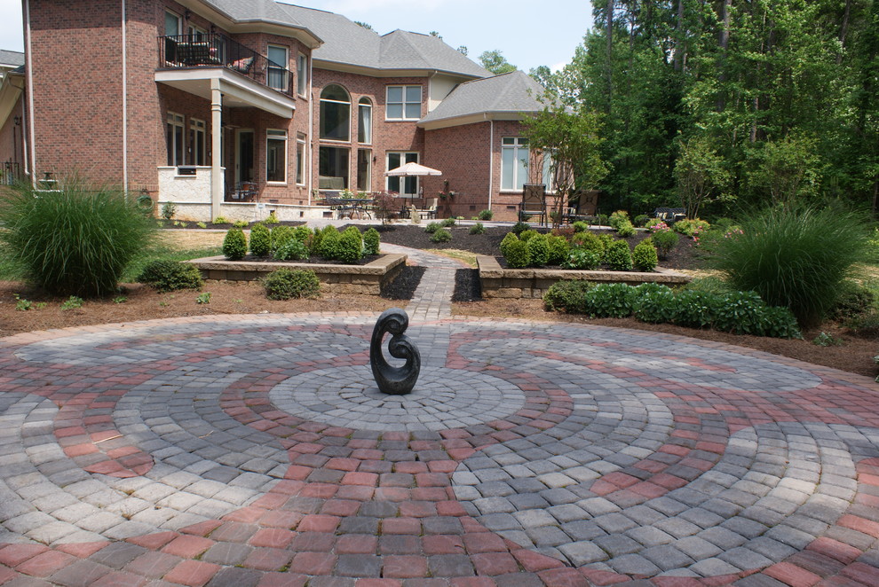 Design ideas for an asian patio in Charlotte.
