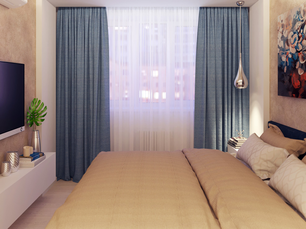 Светлая кварира с черными акцентами