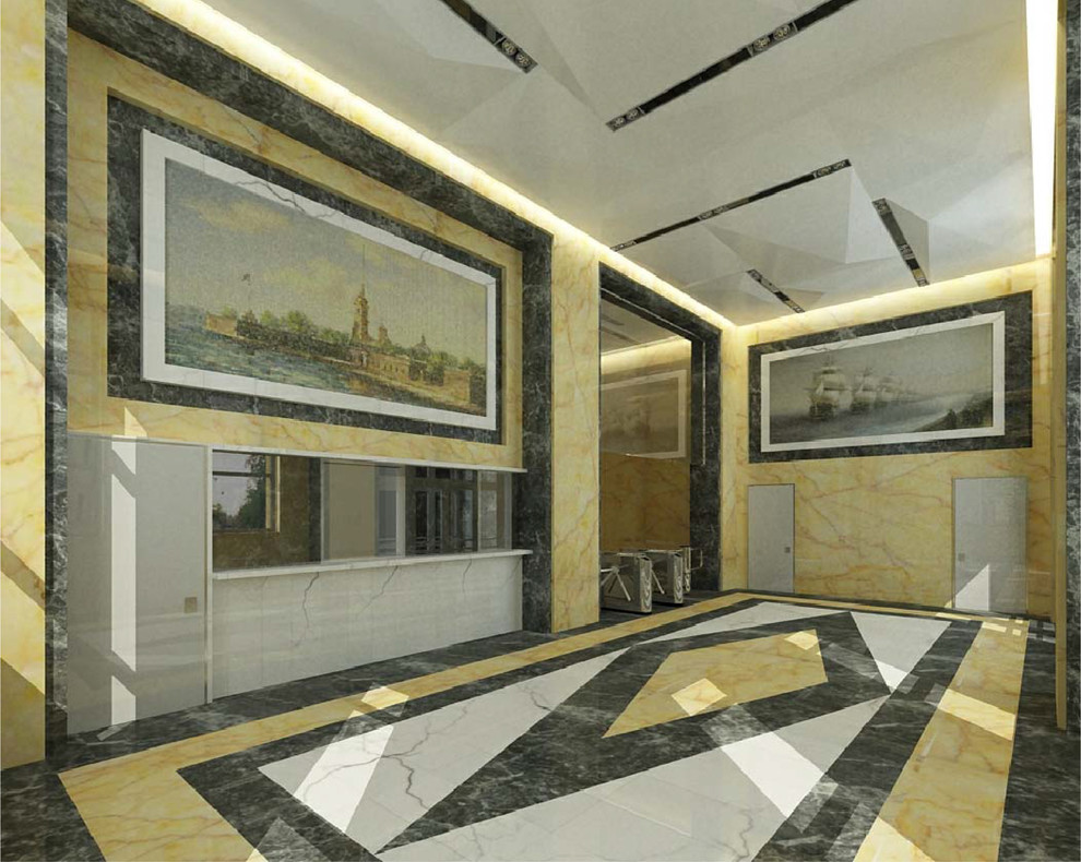 Дизайн-проект интерьера проходной завода в Санкт-Петербурге