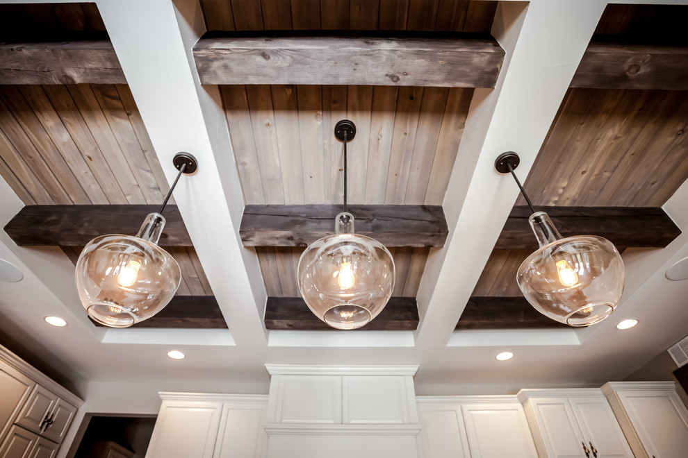 Inspiration for a rustic home design remodel in Denver