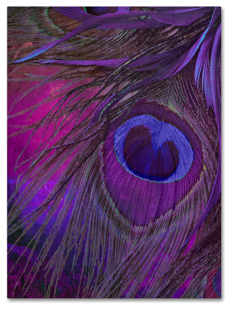 Color Bakery 'Peacock Candy IV' Canvas Art, 24"x32"