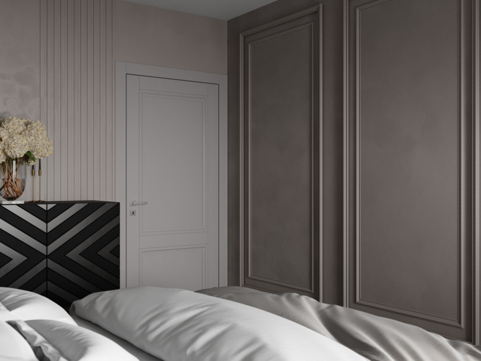 Спальня в проекте квартиры для Алексея и Анастасии