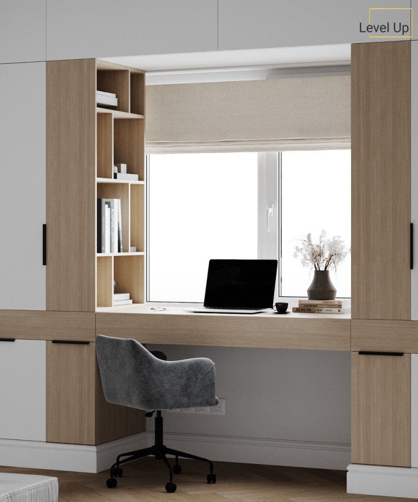 Рабочая зона в спальне