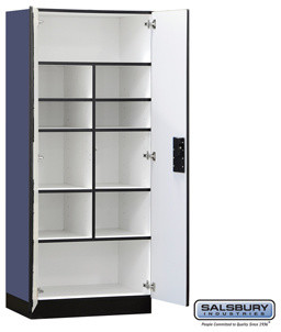 Designer Wood Storage Cabinet - Standard - 76 Inches High - 18 Inches Deep
