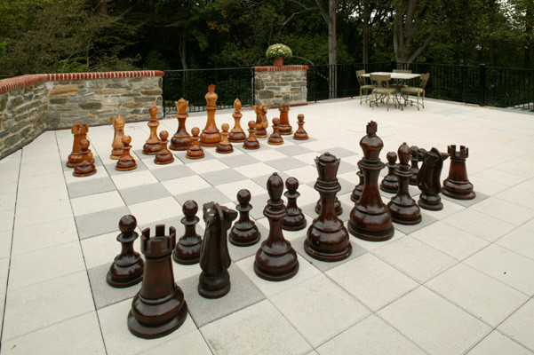 Cool Chess Set Be King In Your Castle, Patio Chess Set