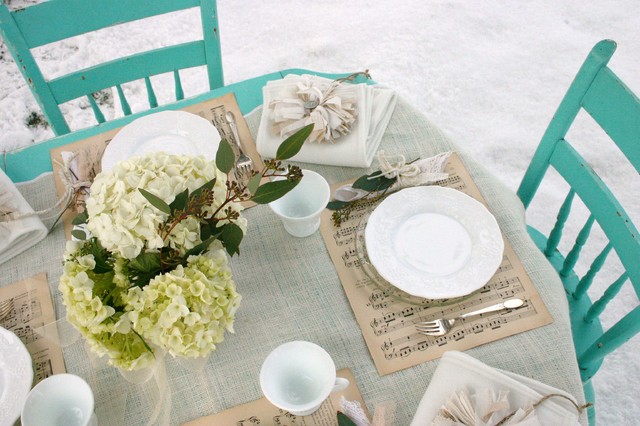 Winter table setting 