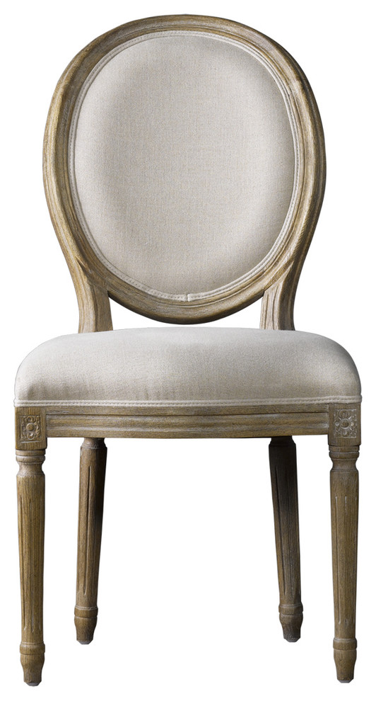 Louis Side Chair- Linen