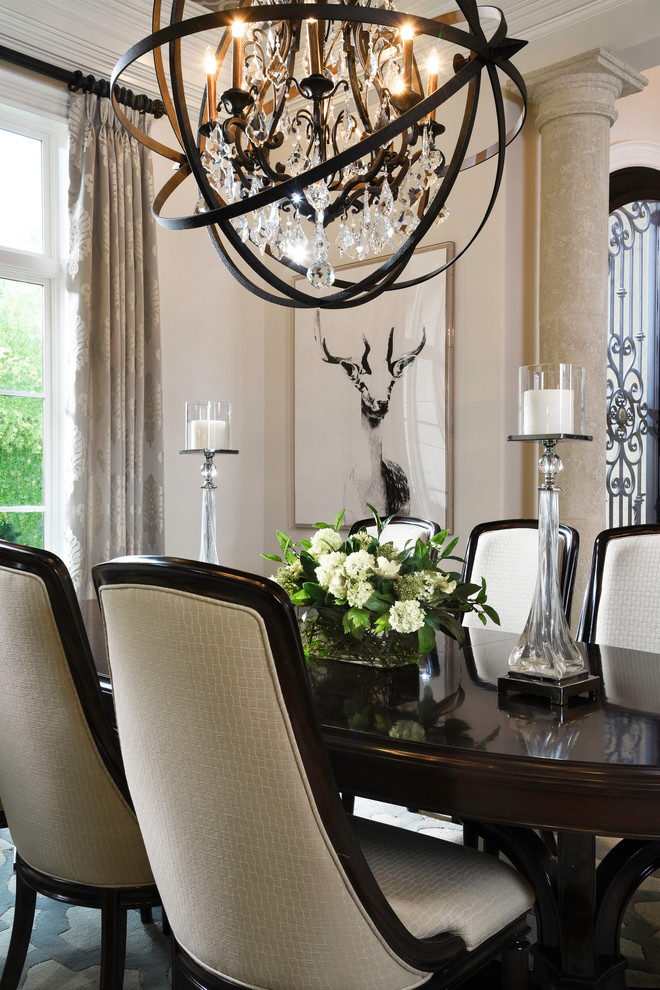 Inspiration for a traditional dining room in Charlotte.