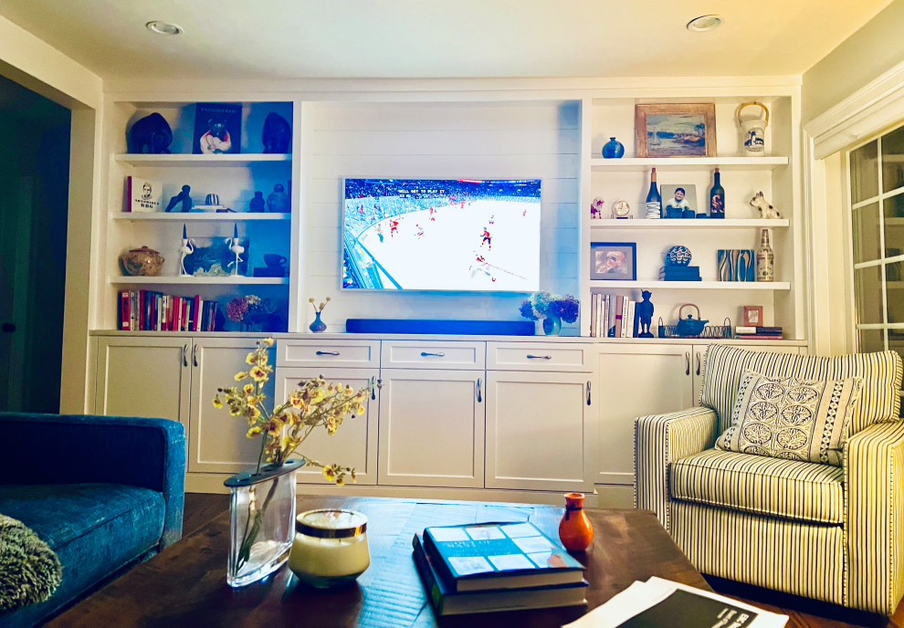 Frame tv any suggestions on what to fill the space above tv?